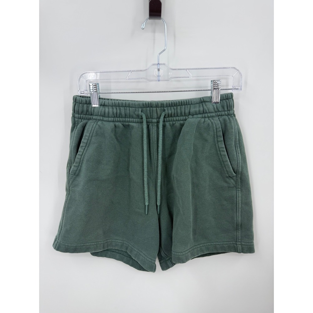 Abercrombie & Fitch Soft A&F Essentials Shorts Mens XS Green Fleece Drawstring